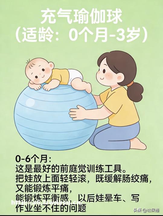0-3岁娃用这个球，缓解肠绞痛还练平衡，长大后少晕车坐得住