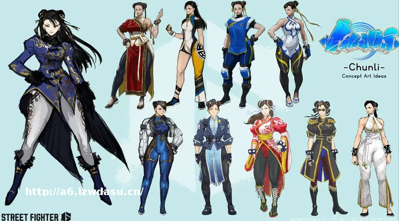 《街霸》角色形象变化了30年，没想到女神春丽的越来越粗