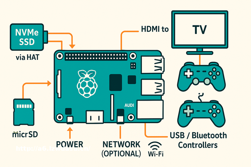 树莓派 5 复古游戏机技术方案