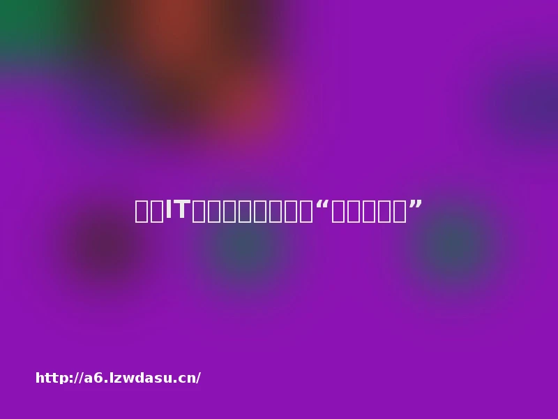 中国IT界十大不得不提的“钻石王老五”