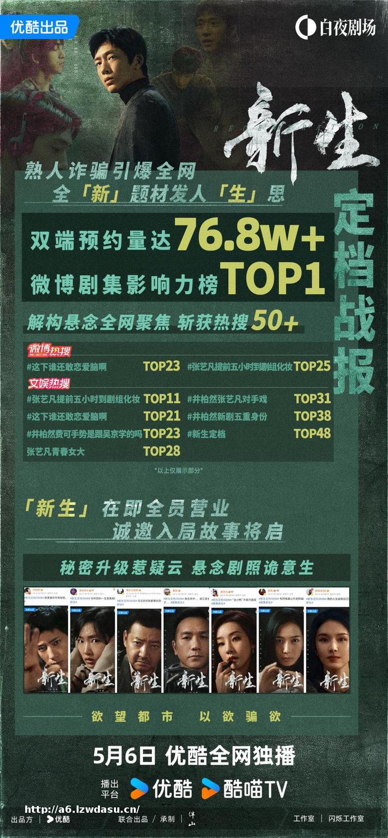 优酷白夜剧场揭秘信息差骗局，《新生》全员演技派上演猫鼠游戏！