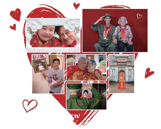 400多名大学生8年接力为山区老人拍婚纱照