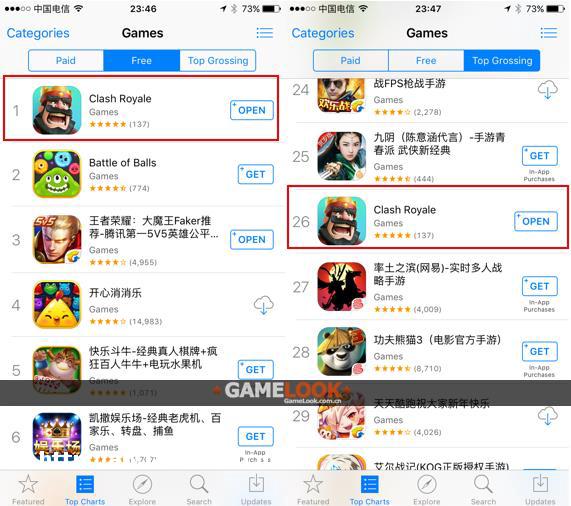 《皇室战争》上架7小时 获苹果全球首页推荐